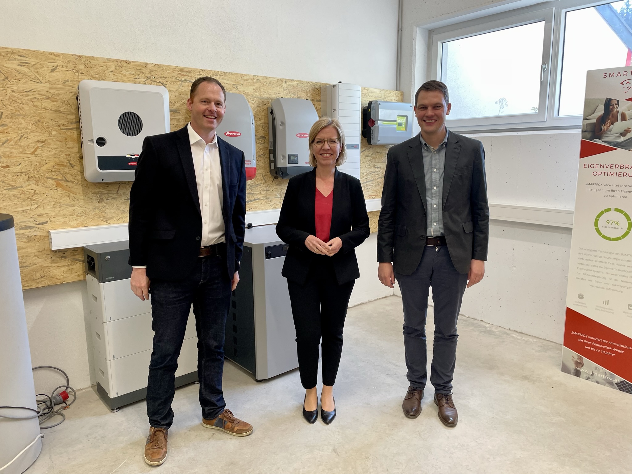 Klimaschutzministerin Leonore Gewessler zu Besuch bei der DAfi GmbH