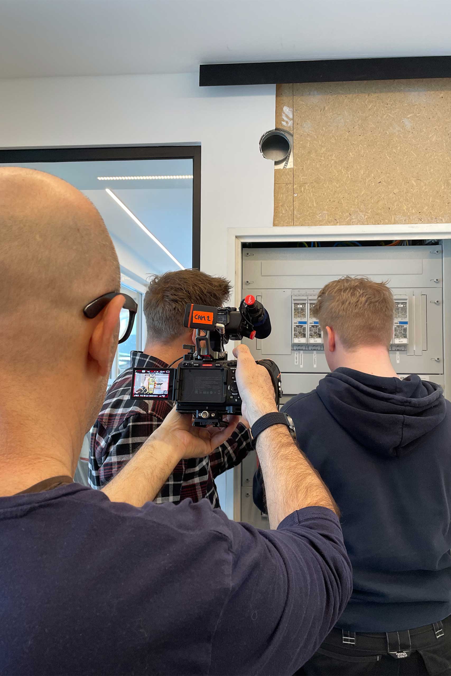 TV-Dreh bei DAFI bei der Lehrlingsausbildung