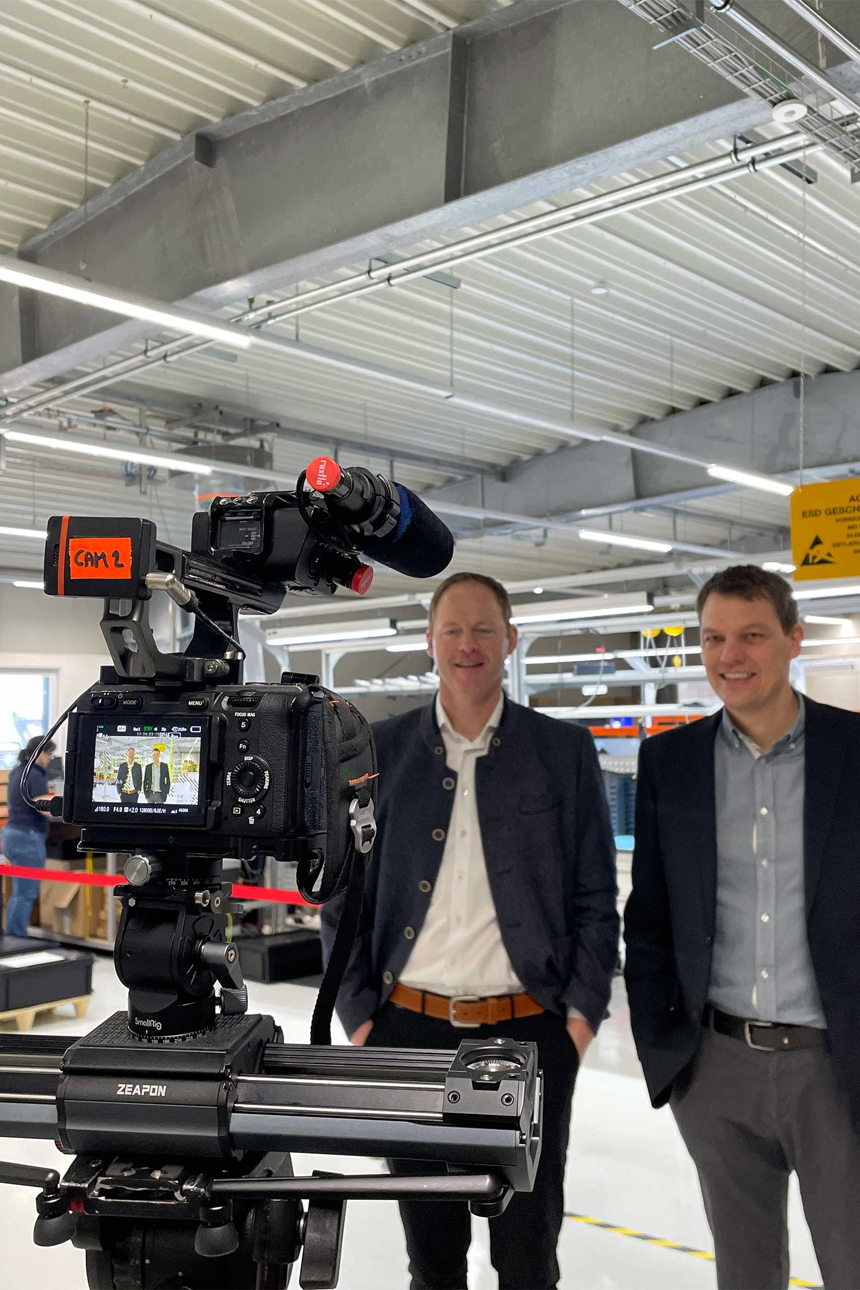 Hermann Buchsteiner und Matthias Fischbacher erklären im TV-Beitrag die Gründung der DAfi GmbH